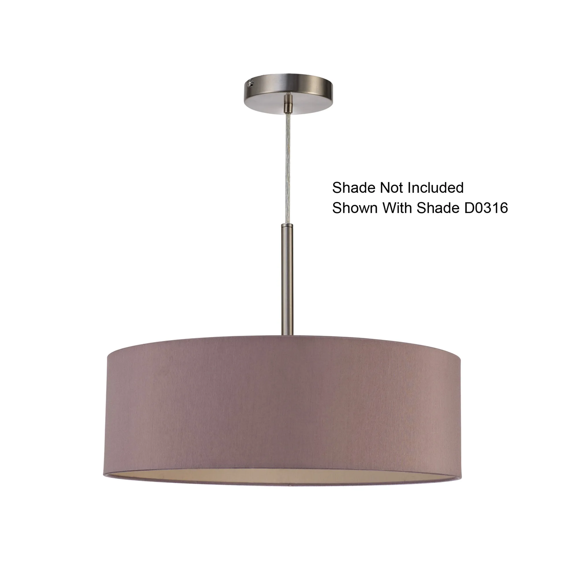 Baymont Pendant 3 Light Satin Nickel D0341  Deco Baymont SN